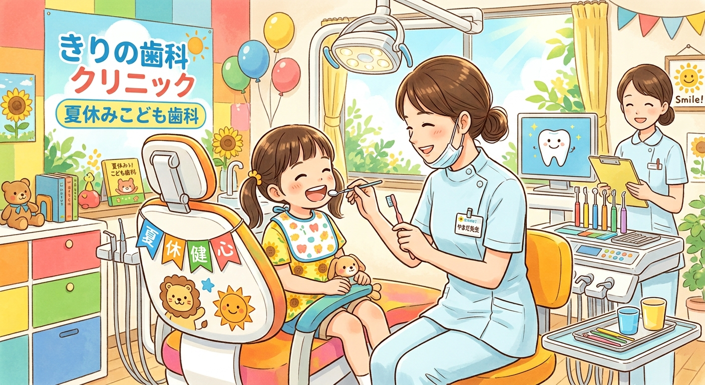 阿波市のみなさま　　夏休み親子で歯科検診へ